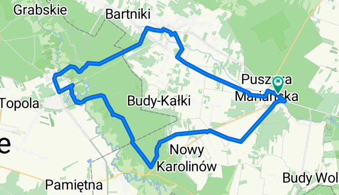 Króla J Sobieskiego, Puszcza Mariańska do Króla J Sobieskiego, Puszcza Mariańska