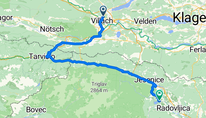 Villach naar Bled