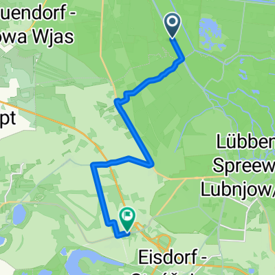 Steinkirchen, Lübben nach Beuchower Hauptstraße, Lübbenau/Spreewald