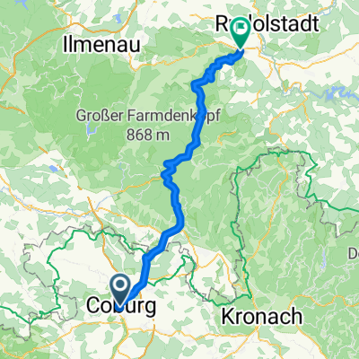 2. Coburg - Bad Blankenburg üb. Neuhaus