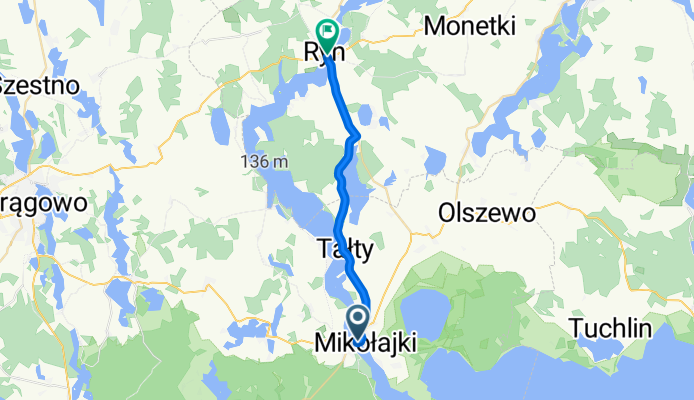 al Kasztanowa, Mikołajki do Ratuszowa, Ryn