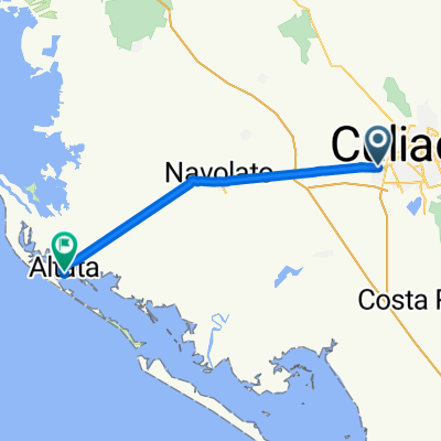 Carretera Culiacán - Altata, Culiacán a Calle Enrique Chávez Castro, Altata