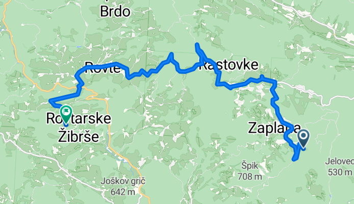 Zaplana, Vrhnika to Rovte, Rovte