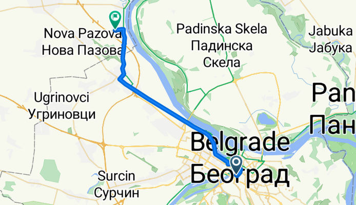 Route from Савска