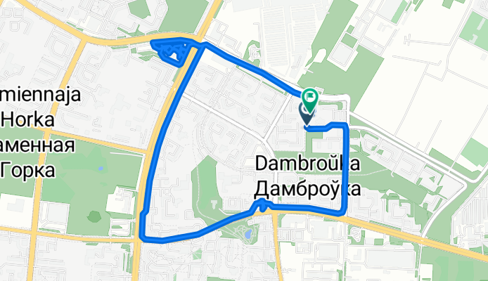 Фрунзенский, Минск до улица Владислава Голубка, Минск