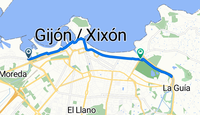Calle de Mariano Pola, Gijón to Avenida Rufo García Rendueles, Gijón