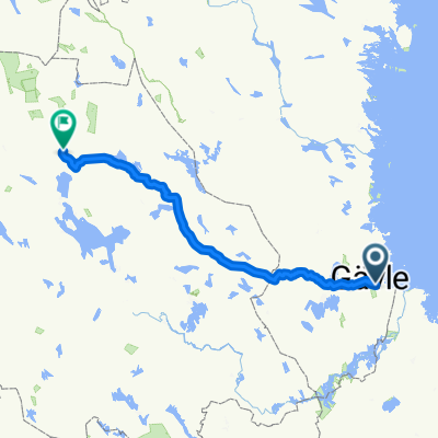 Södra Järvstavägen, Gävle naar Toppstugevägen, Orsa