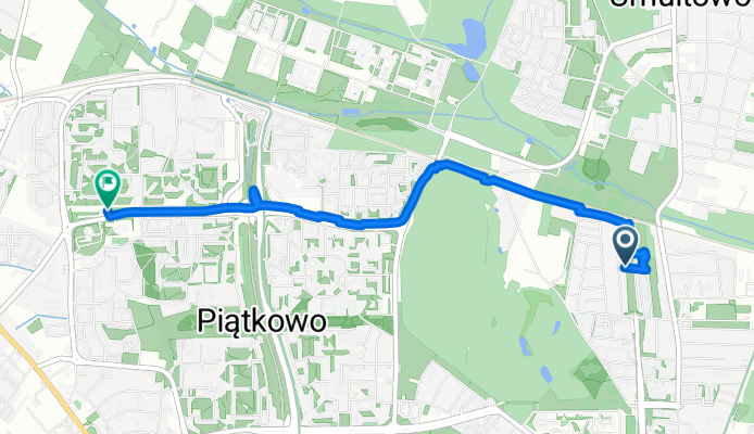 Błażeja 10G, Poznań do osiedle Jana III Sobieskiego 3G, Poznań