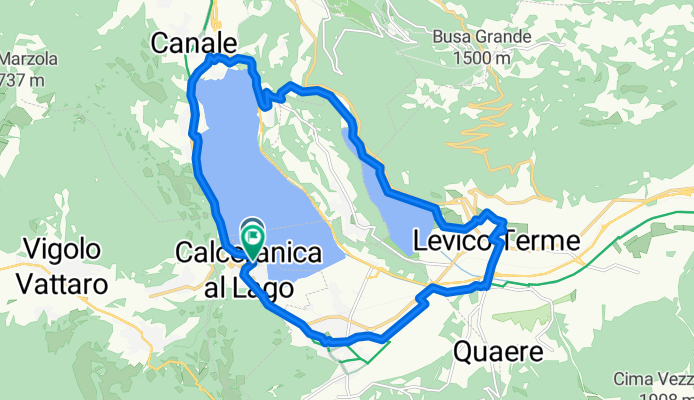 Viale Trento, Calceranica al Lago nach Viale Trento, Calceranica al Lago