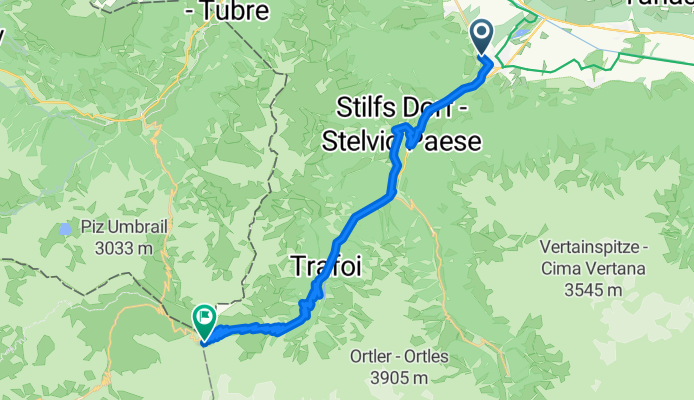 Route zu Mundi-Foto-It-Stilfserjoch