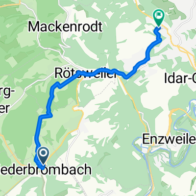 Hauptstraße, Niederbrombach do Turnhallenstraße, Idar-Oberstein