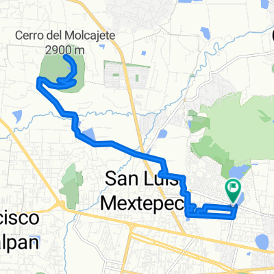 Calle Aztecas, San Luis Mextepec a Avenida Manuel Altamirano, San Luis Mextepec