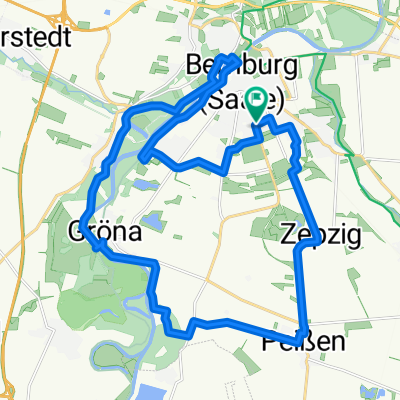 Johann-Rust-Straße, Bernburg (Saale) nach Johann-Rust-Straße, Bernburg (Saale)