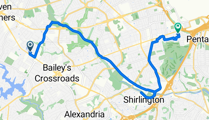 Leesburg Pike, Falls Church to S Rolfe St, Arlington