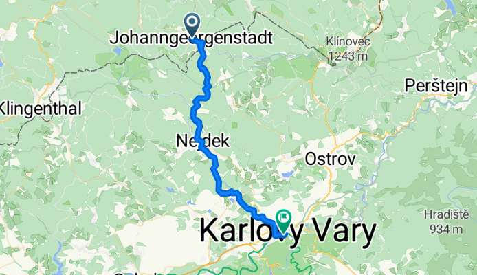 Von Johanngeorgenstadt bis Karlsbad