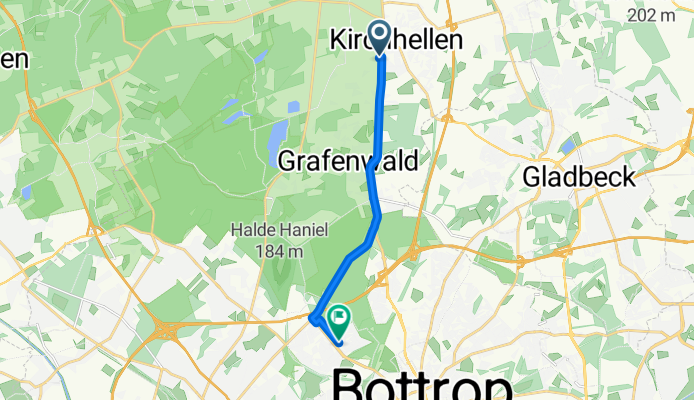 Route zu Nachhilfeinstitut Bottrop
