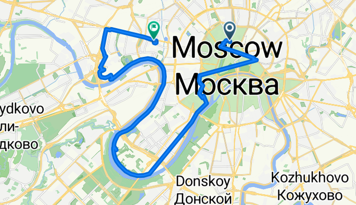 улица Петровка, Москва до улица Красная Пресня, Москва
