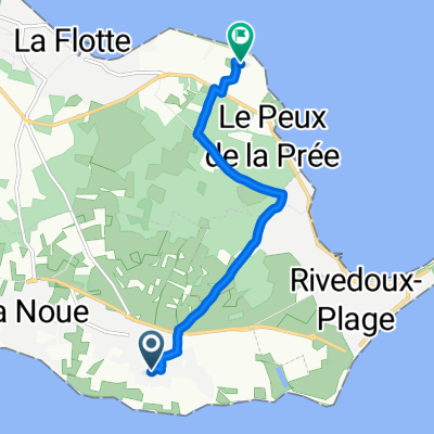 Rue des Jaulaines, Sainte-Marie-de-Ré nach La Flotte