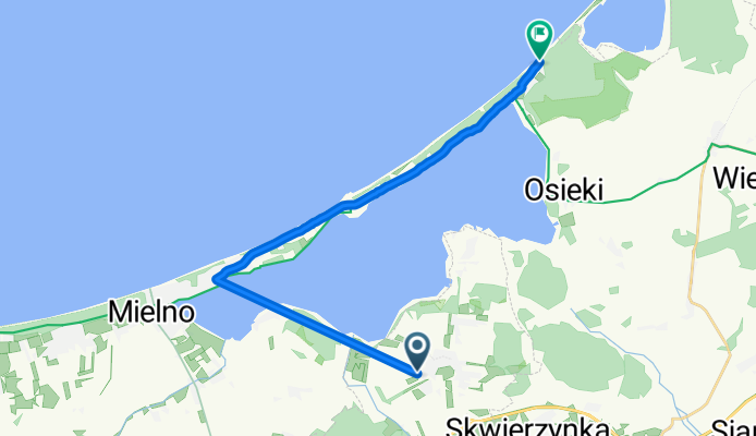 Błękitna do Leśna