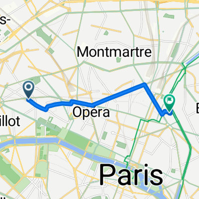 Rue du Faubourg Saint-Honoré, Paris à Rue Beaurepaire, Paris
