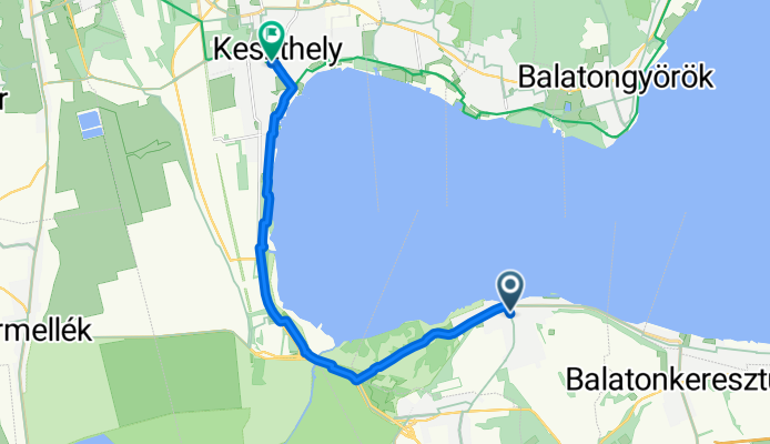 Kossuth Lajos utca, Balatonberény do Kossuth Lajos utca, Keszthely