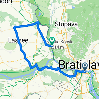 Gruppetto cyklo výzva Júlová trasa krátka