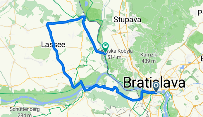 Gruppetto cyklo výzva Júlová trasa krátka