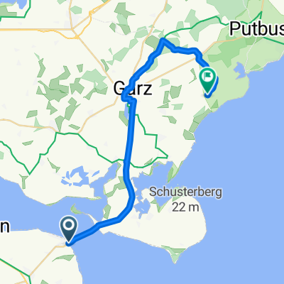 Route 7 Stahlbrode - Altkamp/Putbus