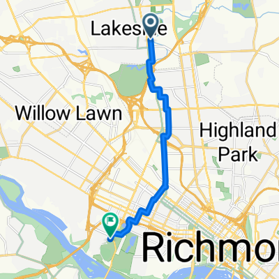 Route to Byrd Park