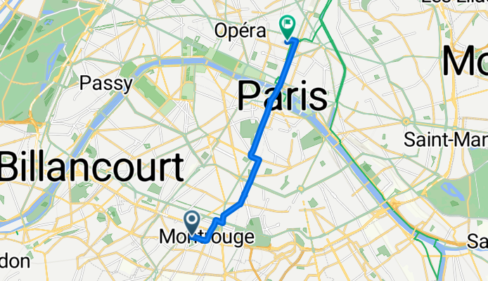 From Montrouge to Paris
