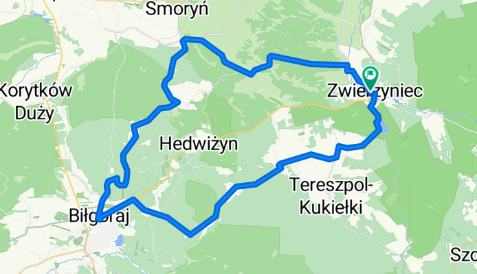 Miodowa-Biłgoraj-Trzęsiny