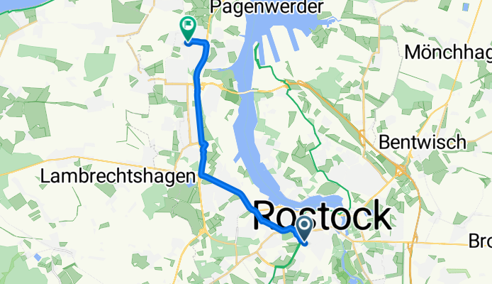 Goetheplatz, Rostock nach Schleswiger Straße, Rostock