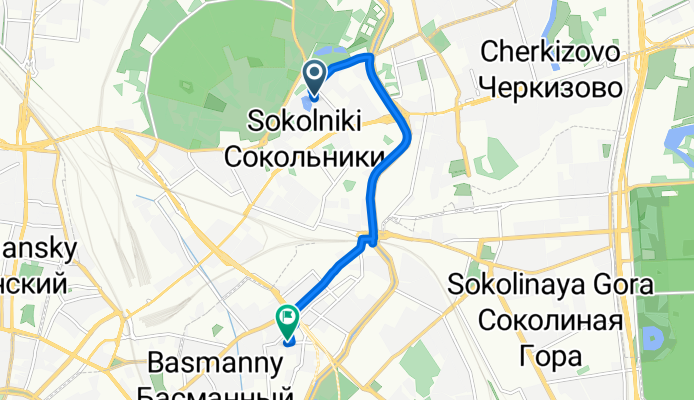 Большая Остроумовская улица, Москва до Ладожская улица, Москва