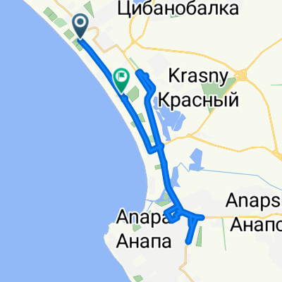 Пионерский проспект, Анапа до Пионерский проспект, Анапа