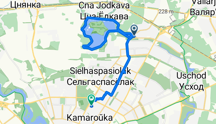 vulica Hamarnika 30, Minsk to vulica Maksima Bahdanoviča 88, Minsk