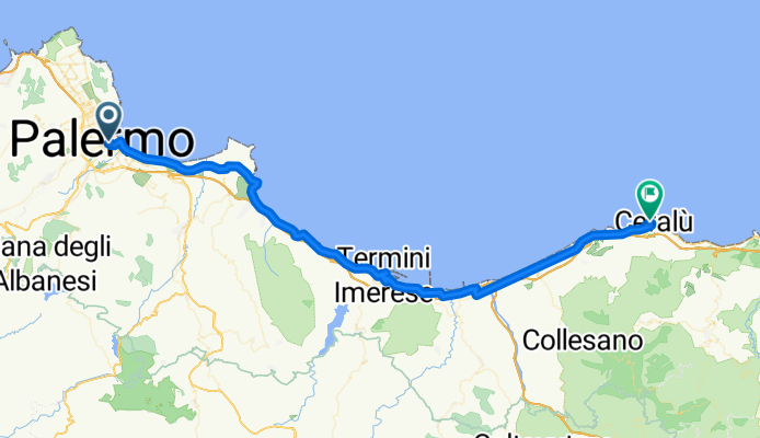 Coastal ride to Cefalù