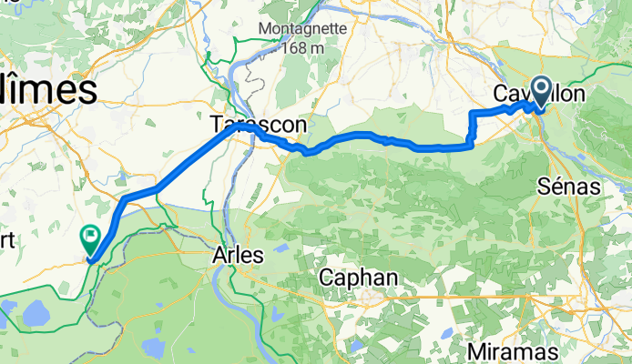 Cavaillon nach Campingpaltz Saint Gilles