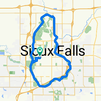 Route in Sioux Falls