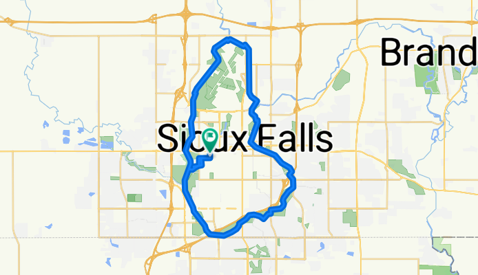 Route in Sioux Falls