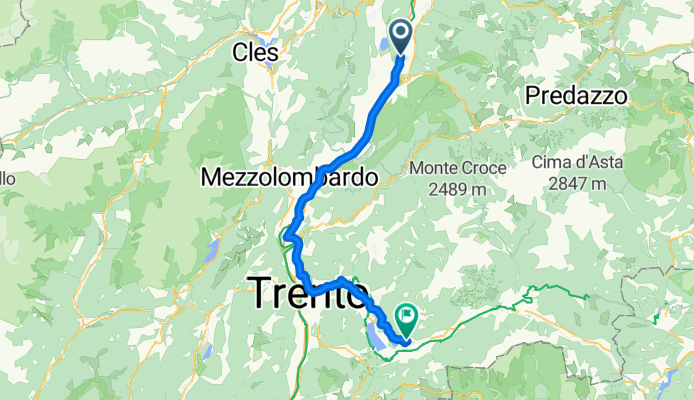 Pfatten nach Viale Roma, Levico Terme (Löweneck)