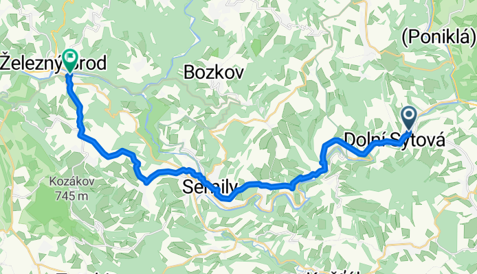 Háje nad Jizerou do Železngý Brod