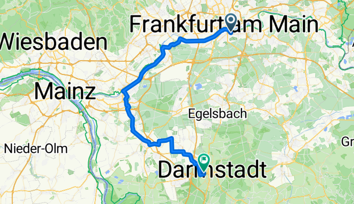 Von Frankfurt am Main bis Darmstadt