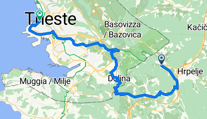 From Kozina to Trieste