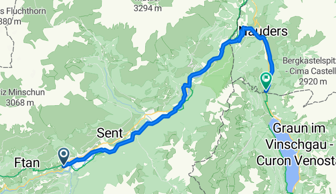 From Scuol to Curon Venosta