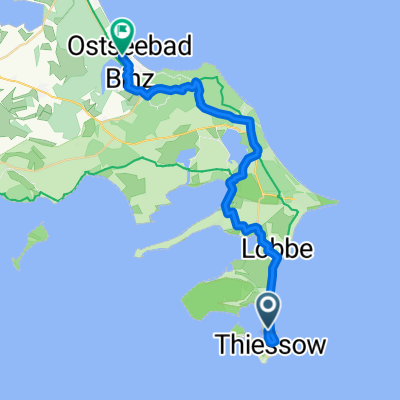 Hauptstraße, Mönchgut nach Dollahner Straße, Binz