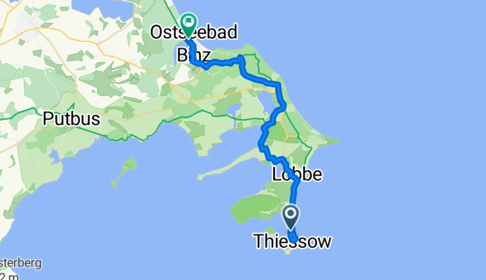 Hauptstraße, Mönchgut nach Dollahner Straße, Binz