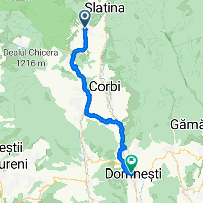 Route to Domnești