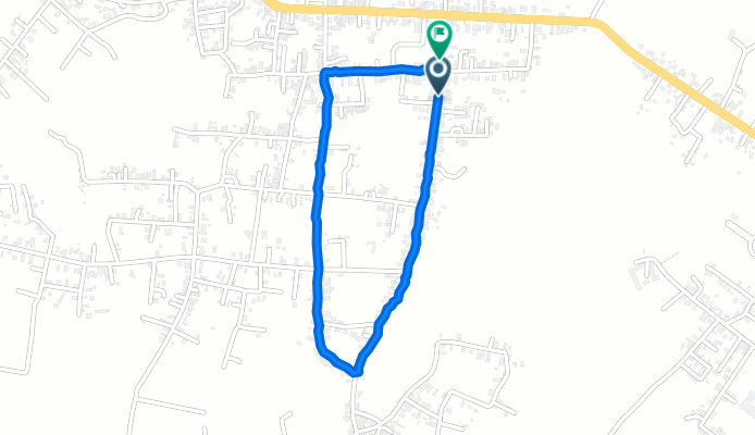 Route to Jalan Ampera