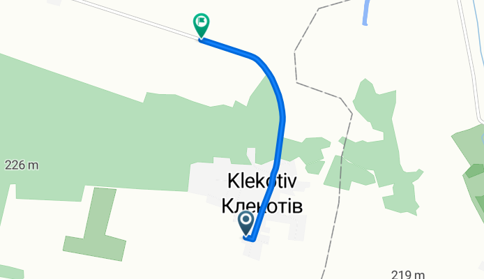 Центральна вулиця, Klekotiv to С140143, Brodivska