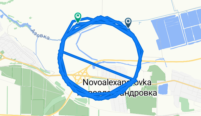 Азовский район до Восточный Жилой Район, Азов
